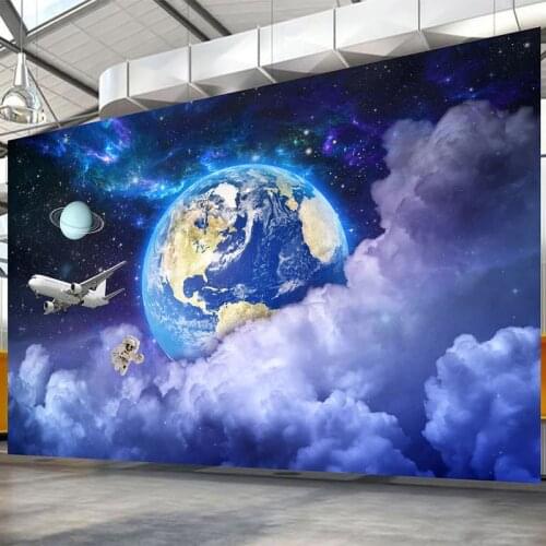 Custom Any Size Mural Wallpaper 3D Creative Starry Sky Cosmic Galaxy Wall Painting Living Room Kids Bedroom Home Decor Wallpaper