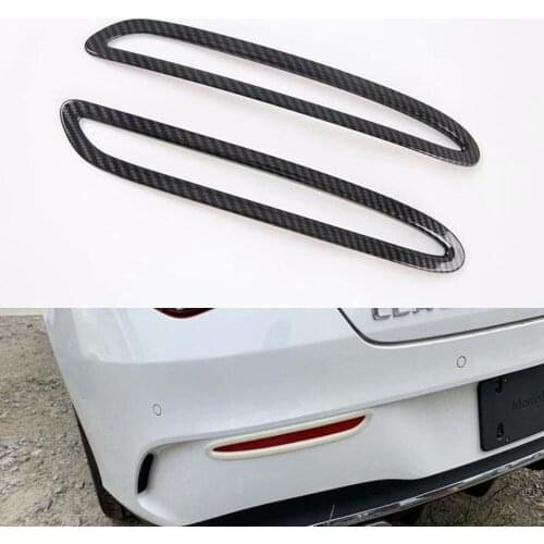New Chrome ABS Car Styling For Mercedes Benz CLA 2020 Rear Fog Light Lamp Frame Trim Exterior Auto Molding