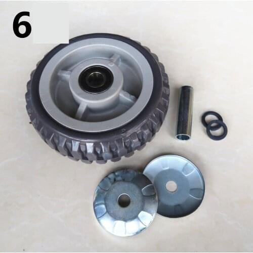 6 Inch Caster Heavy Non Slip Single Wheel Gray Glue Beacon Fire Anti Wrapping Flat Driver Pushing