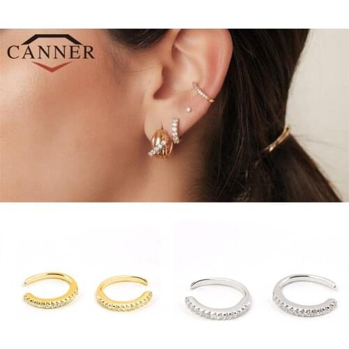 925 Sterling Silver ear bone Clip Earrings for Women ins super fairy pierced ear Clip on Earrings Gold Silver color Jewelry