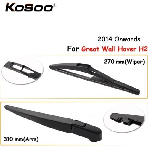 KOSOO Auto Rear Wiper Blade For Great Wall Hover H2,270mm 2014 Onwards Rear Window Windshield Wiper Blades Arm Car Accessories