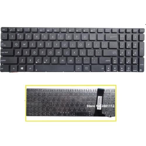 SSEA New Laptop US Keyboard black For ASUS N56 N56V N76 N76V N76VB N76VJ N76VM N76VZ U500 U500V without frame