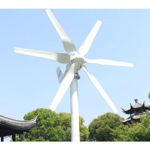 China-made horizontal axis wind turbine 800W 12/24V three-phase electricity with controller for home and illumination use