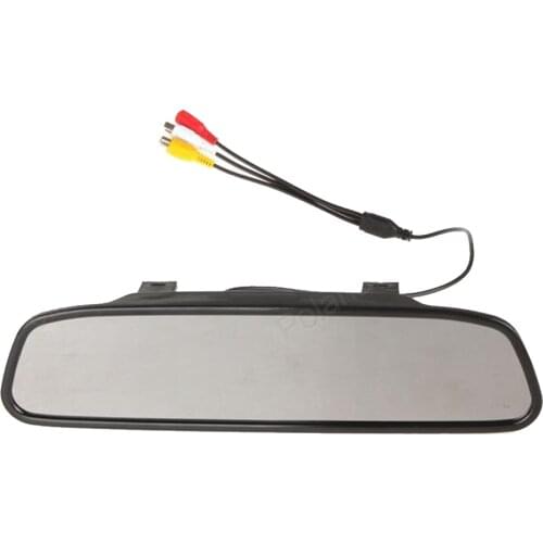 HD display 4.3 inch TFT LCD Car Rearview Mirror Monitor Screen Parking Assistance reversing priority