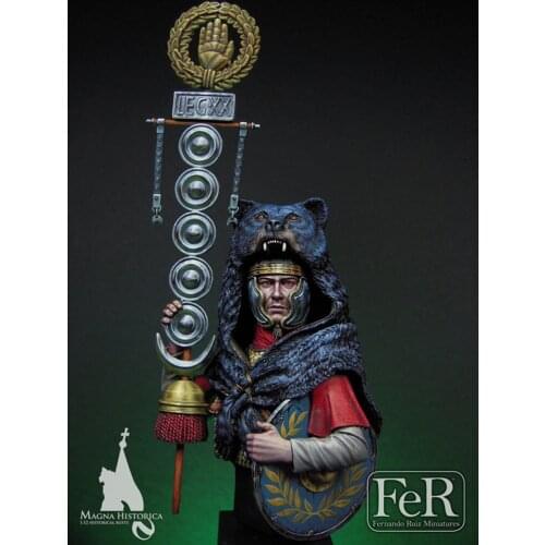 1/12, Signifer, Legio XX Valeria Victrix, Britannia, AD 61, Resin Model Bust GK, Unassembled and unpainted kit