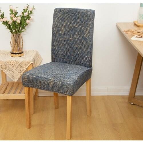1/2/4/6PCS Fashion Chair Slipcovers Big Elastic Stretch Kitchen Chair Cover for Dining Room Wedding Banquet Hotel