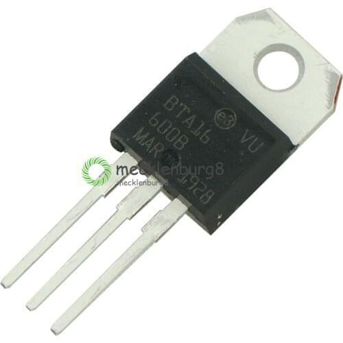 10pcs BTA16-600B BTA16-600 BTA16 Triacs 16 Amp 600 Volt TO-220 original new