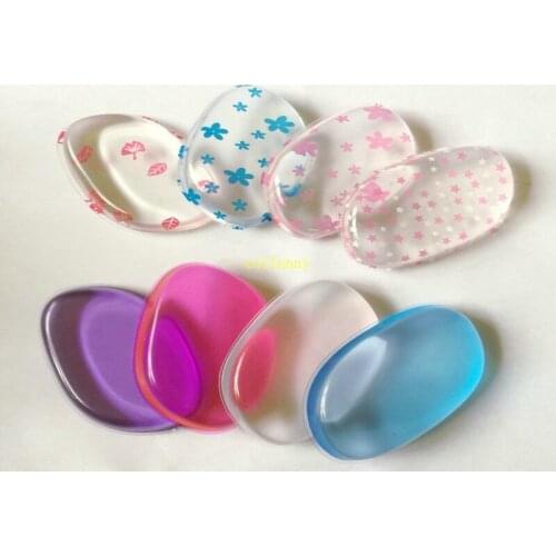 200pcs/lot Leaf shape silicone makeup sponges Set Blending Powder Smooth Puff Beauty Foundation Latex