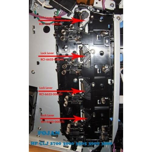 4x Lock RC1-7618 RC1-6633 FIT Colorlaserjet 3000 3505 3600 3800 Left Lever Plotter parts POJAN
