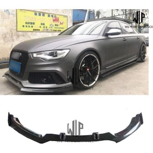 A6 RS6 High Quality Carbon Fiber Front Bumper Front Lip Splitter Car Body Kits For Audi A6 RS6 Car Styling 12-16