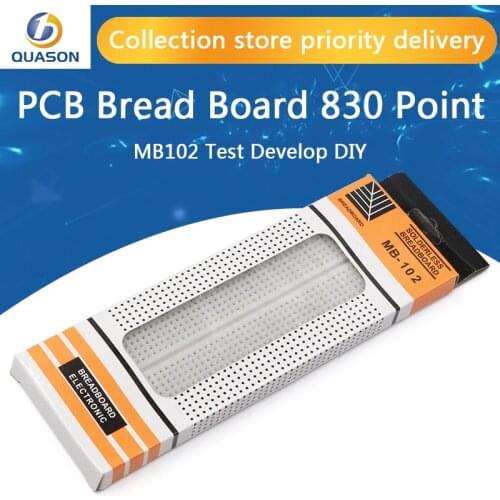 FREE SHIPPING! 10pcs/lot Breadboard 830 Point Solderless PCB Bread Board MB-102 MB102 Test Develop DIY
