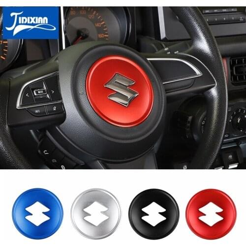 JIDIXIAN Aluminum alloy Car Steering Wheel Center Decoration Cover for Suzuki Jimny 2019 2020 2021 Car Interior Accessories