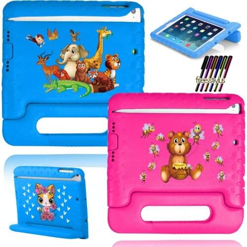 For Apple IPad 8/5/6/7/iPad 4/3/2/IPad Mini 4/5/1/3/2/ IPad Air 1/2/3 /iPad Pro 9.7/Pro 10.5 Inch Protective Case + Free Stylus