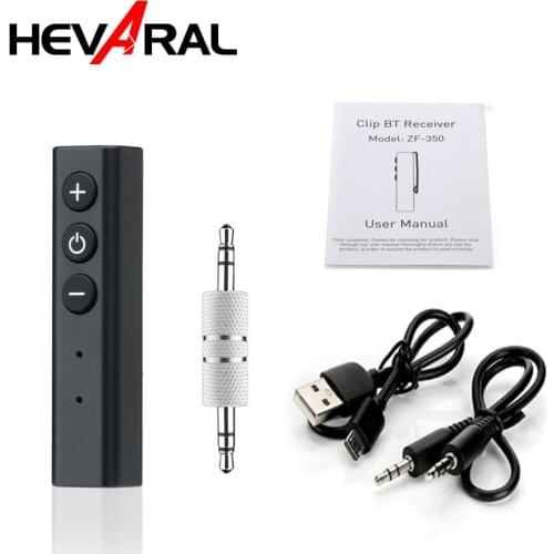 HEVARAL Wireless Bluetooth Adapter Receiver 4.2 Stereo Music Car Kit Receiver Audio For Headphone Speaker With 3.5 Jack Receptor