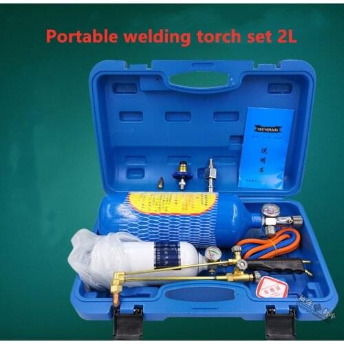 2L Small Oxygen Repair Welding Tools Welding Equipment Torch O2 Welding Cutting Gun Refrigeration Repair Welding Tool Set