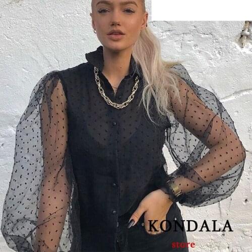 Прозрачные блузки KONDALA China At AliExpress