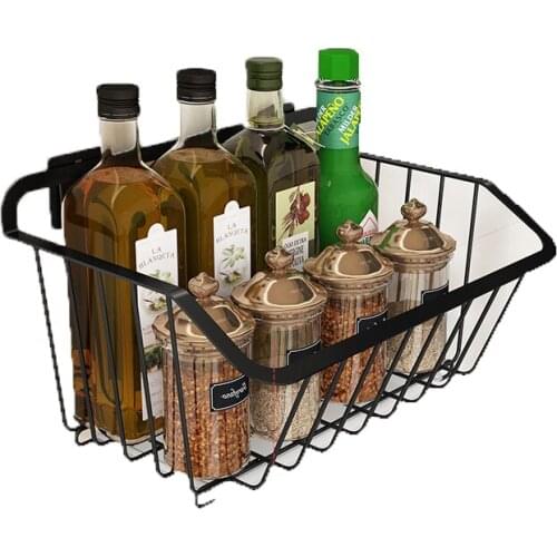 Stainless Steel Kitchen Wall Mounted Storage Basket Spice Rack Shower Caddy Fruit Drainer Organizer Dish Drying Shelf Container
