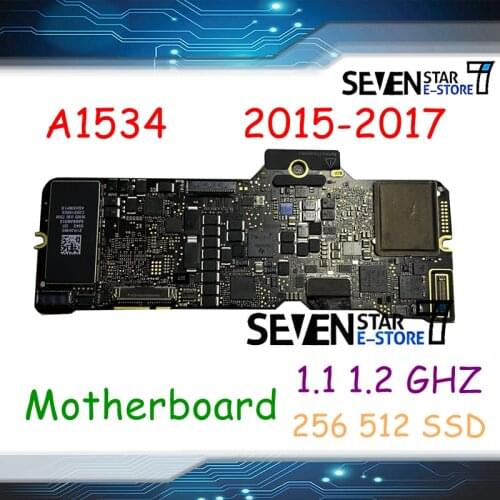 MAC GOUZI A1534 Motherboard 1.1GHz 256/512GB 2015 2016 for MacBook Retina 12" A1534 Logic Board 1.2GHz 820-00045-A 820-00244-A