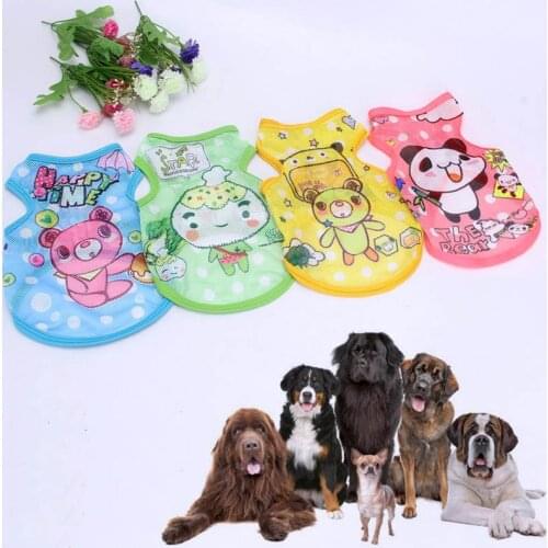 Cute Small Dog Vest Summer Grid Clothes Breathable Clothing for Pet Puppy Cat T-shirt SP99