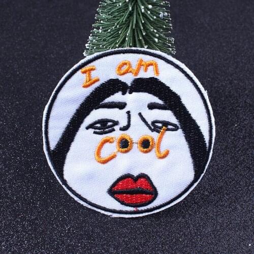 New Arrival DIY Embroidery Patches Badge Funny Cool Type Iron On Patches For Clothing Stickers Decoration On Clothes Stripes