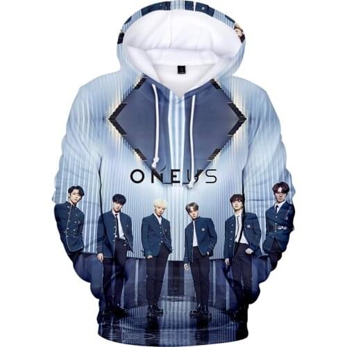New ONEUS Idol Sweatshirts Men/women Autumn Winter Fashion Casual 3D Hoodies Print ONEUS Hip Hop Hoodies Top Clothes