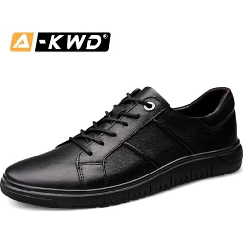 Autumn Genuine Leather Men Casual Shoes Low Help Leather Shoe Light Man Shoose Fashion Men Sneakers Zapatos Piel Hombre Sneakers