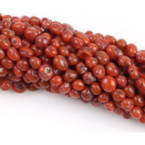 Oval Shape Gravel Stone Beads Natural South Red Agates Loose Beads 5*8mm For Jewelry Making DIY Necklace Bracelet Accessories