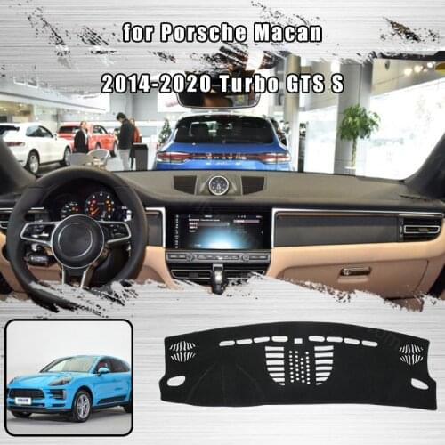 For Porsche Macan 2014-2020 Turbo GTS S Cape Anti-Slip Dashboard Cover Protective Pad Car Accessories Sunshade Carpet