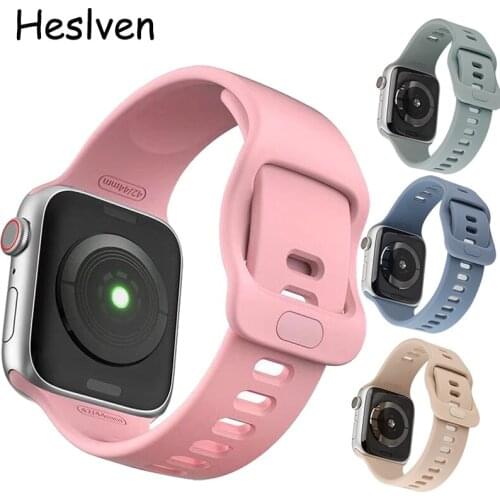 Newest Sport Strap For Apple Watch band 44mm 40mm 38mm 42mm Silicone bracelet belt for iWatch series 5 4 3 2 SE 6 watchband