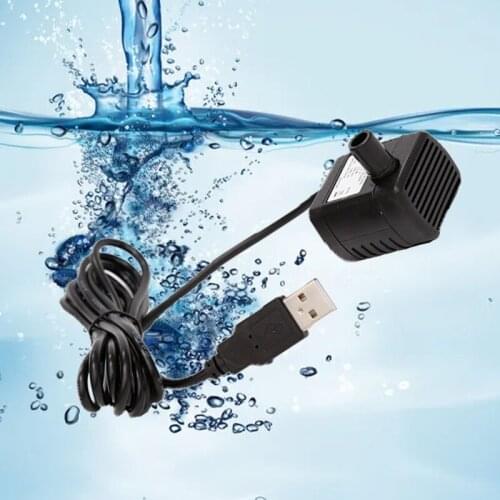 Flow Rate Waterproof Brushless Pump DC 3.5V-9V 3W 200L/H Mini Submersible Water Pump Solar Micro USB Submersible Pump M4YD