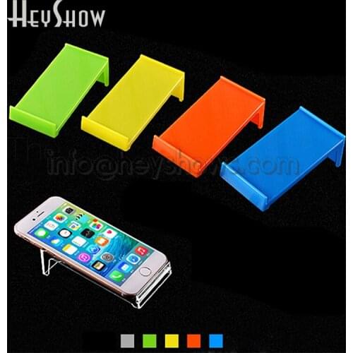 50PCS Cell Phone Display Stand Apple Andriod Smartphone Holder Rack For Retail Store Sales Colorful