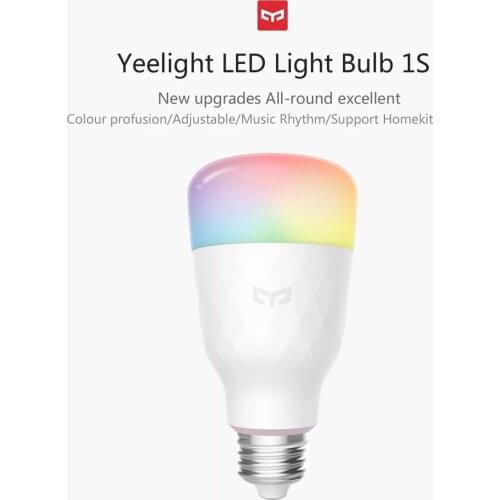 Yeelight RGB LED Smart Bulb 1S RGB E27 8.5W 800 Lumens Smart WiFi Light Bulbs Smart Home Apple Homekit Remote Control