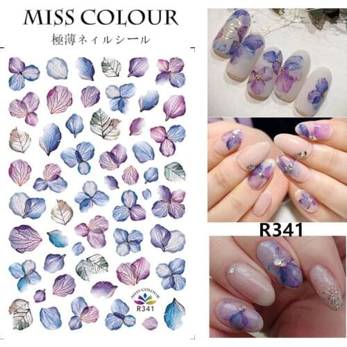 Ultra-thin Adhesive 3D Stickers for Nails Hepburn Ballet Butterfly Fashion Element DIY Nail Art Decorations Stickers Women Girl