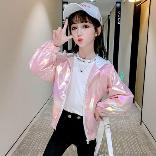 12 Year Baby Girl Top Spring Autumn Hooded Jacket Cute New Pink Blue Zipper Coat Christmas Beauty Blouses Little Girls Tracksuit