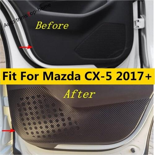 Car Inner Door Anti Kick Pad Protection Film Protector Cover Trim Stickers Interior Accessories Fit For Mazda CX-5 2017 - 2021