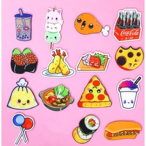 1PCS Food Drink Icons on The Pin Kawaii Icon Badge Bacges on Backpack Badges for Clothing Acrylic Badges Brooch