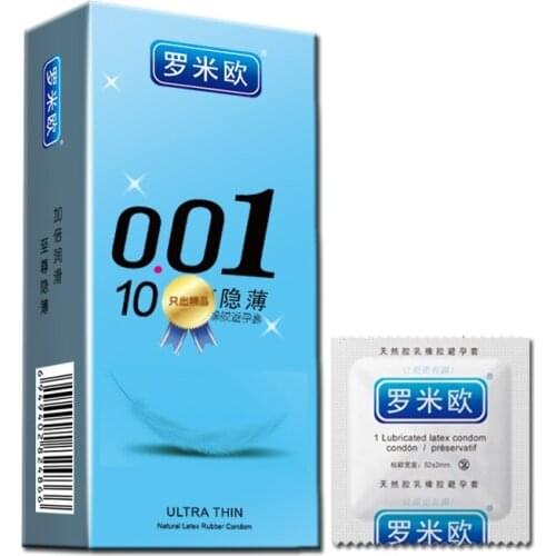 Luomiou 10pcs Ultra Thin Condoms Sexy Latex Dots Pleasure Natural Rubber Condones Male Contraception Penis Sleeve