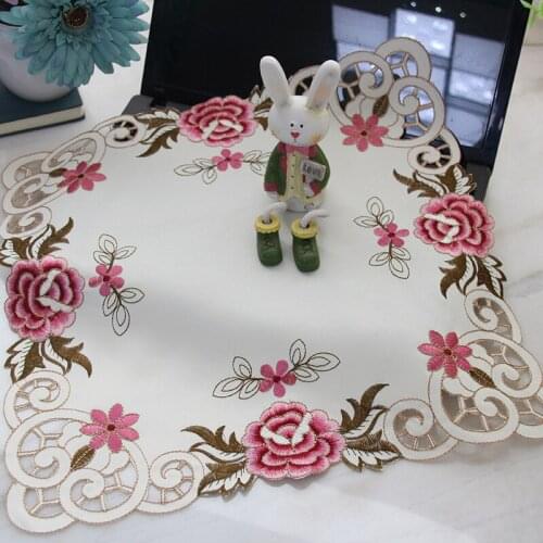 2018 kawaii floral table cloths covers for computers ovens dustproof covers home textile square table cover protectors decor