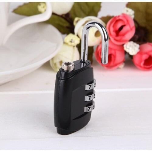 3 Digit Password Combination Padlock Suitcase Luggage Metal Code Lock Mini Coded Keyed Anti Theft locks