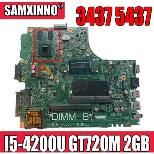 Akemy For DELL Inspiron 3437 5437 Laptop Motherboard CN-0YFV4C YFV4C SR170 I5-4200u GT 720M 2GB DOE40-HSW 12314-1 Mainboard