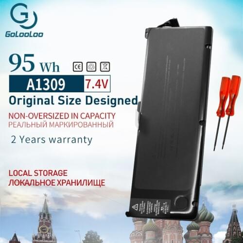 Golooloo 7.4V 95Wh Laptop Battery for Apple MacBook Pro 17" A1309 A1297 Early 2009 Mid-2009 Mid-2010 Screwdriver Battery