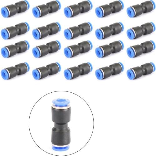 Artudatech 10x Pneumatic Air Quick Push to Connect Fitting "L" "T" "Y" Straight Split Tube 6mm PL PU PE PY