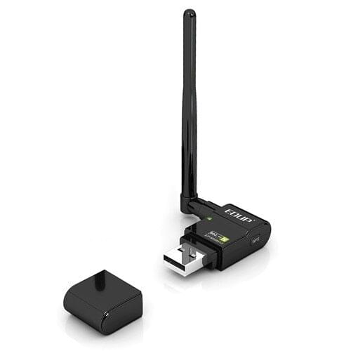 RTL8191SU 300Mbps High Gain Wireless USB Adapter, 802.11b/g/n EDUP EP-MS8512 WiFi USB Wireless Network Card with 6dBi Antenna