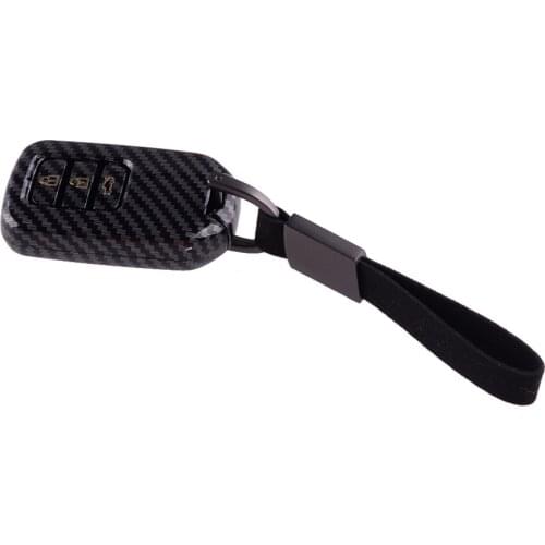 Car Key Fob Case Cover Bag Carbon Fiber Style Fit for Honda Accord Civic CRV HRV Pilot CRZ Ridgeline 2017