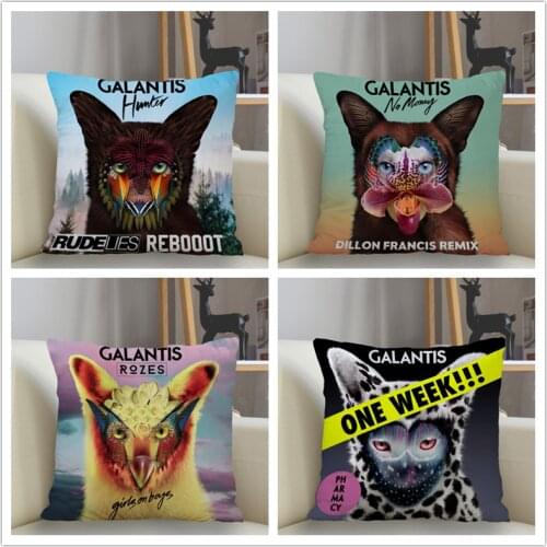 Musife Galantis Pillowcase Custom Square Pillow Cover Case Zipper Pillowcase 35*35,40*40,45*45cm Drop Shipping