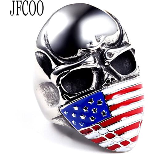 JFCOO Punk Rings For Men