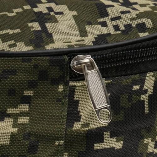 Lightweight Camouflage Canvas Fishing Reel Case Bag Protector with Quick Hook