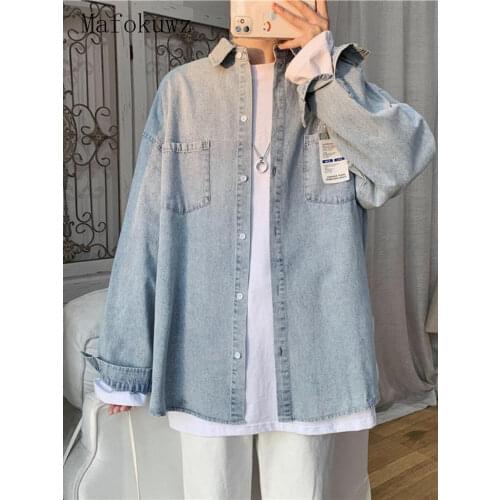 Мужские джинсовые рубашки Mafokuwz China At AliExpress