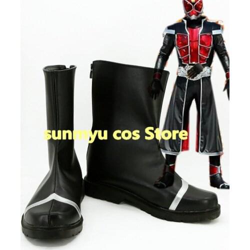 Masked Rider Kamen Rider Wizard Boots Shoes Cosplay Custom Size Halloween