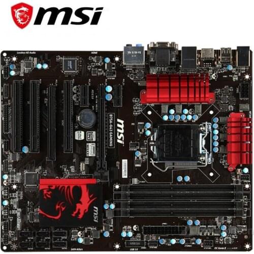 For MSI B75A-G43 GAMING Computer Motherboard LGA 1155 For Intel B75 B75M Desktop Mainboard USB3.0 SATA II PCI-E X16 Used